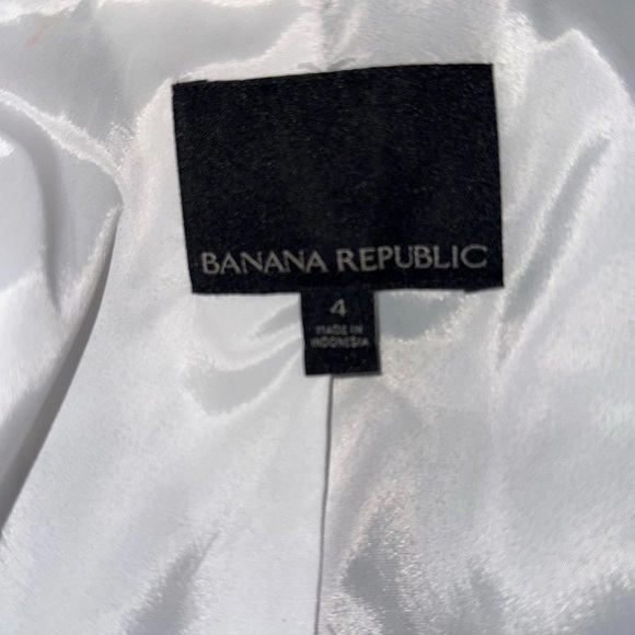 Banana Republic Jacket Blazer Womens Size 4 -2 Button Gray Textured - Picture 9 of 9